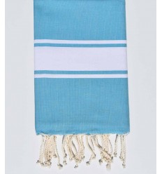 Fouta plate bleu acier