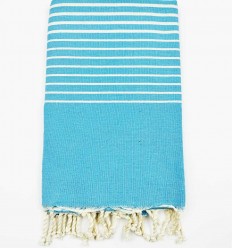 Fouta portofino bleu céleste