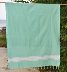 Fouta Plate vert d'eau