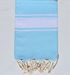 Fouta plate bleu pastel