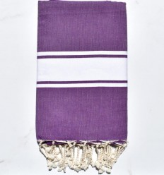 Fouta plate mauve avec...