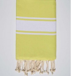 Fouta plate jaune chrome