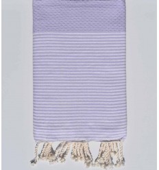 Fouta nid d'abeille pastel...