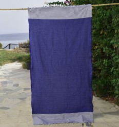 Strandtuch Wabe Ultramarinblau