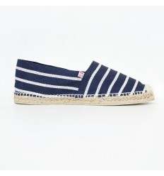 Navy Striped Espadrille