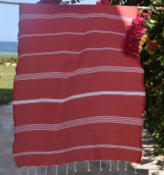 Beach towel  Mykonos red