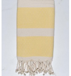 chevron light yellow pale beach towel